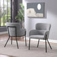 Ethan Boucle' Dining Chair Grey Accents At Home