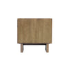 Rear view of the nightstand highlighting the consistent high-quality wood finish and durable structural backing