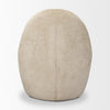 Direct back view of the Beverly chair highlighting its smooth, minimalist rear silhouette and clean lines.
