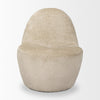 Straight-on front profile of the Beverly chair showcasing the uniform textured upholstery and wide seat.
