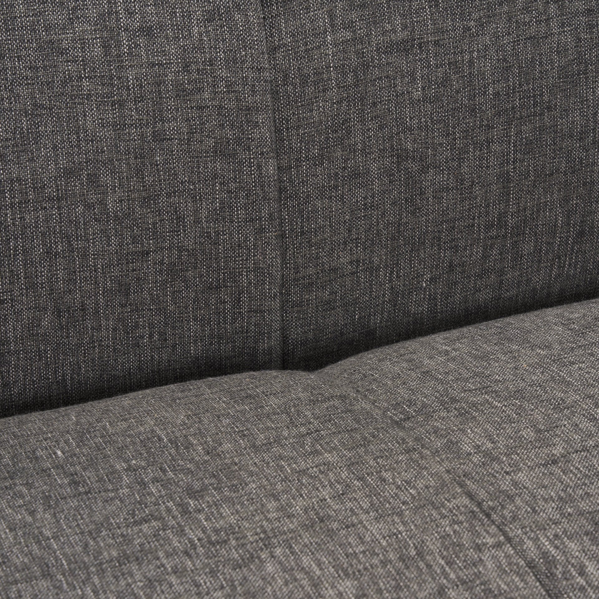 Front view of Hale cream sofa with light wood base
