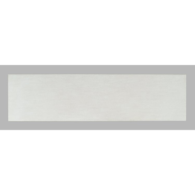 Straight-on front view of the Archdale accent cabinet in a weathered grey finish featuring four arched glass-front doors