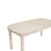 High-angle perspective view showcasing the generous tabletop surface and warm wood tones