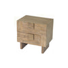 Alternate three-quarter perspective highlighting the uniform light oak finish and sturdy minimalist silhouette