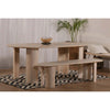 Resom Solid Mango Wood Dining Table and dining bench