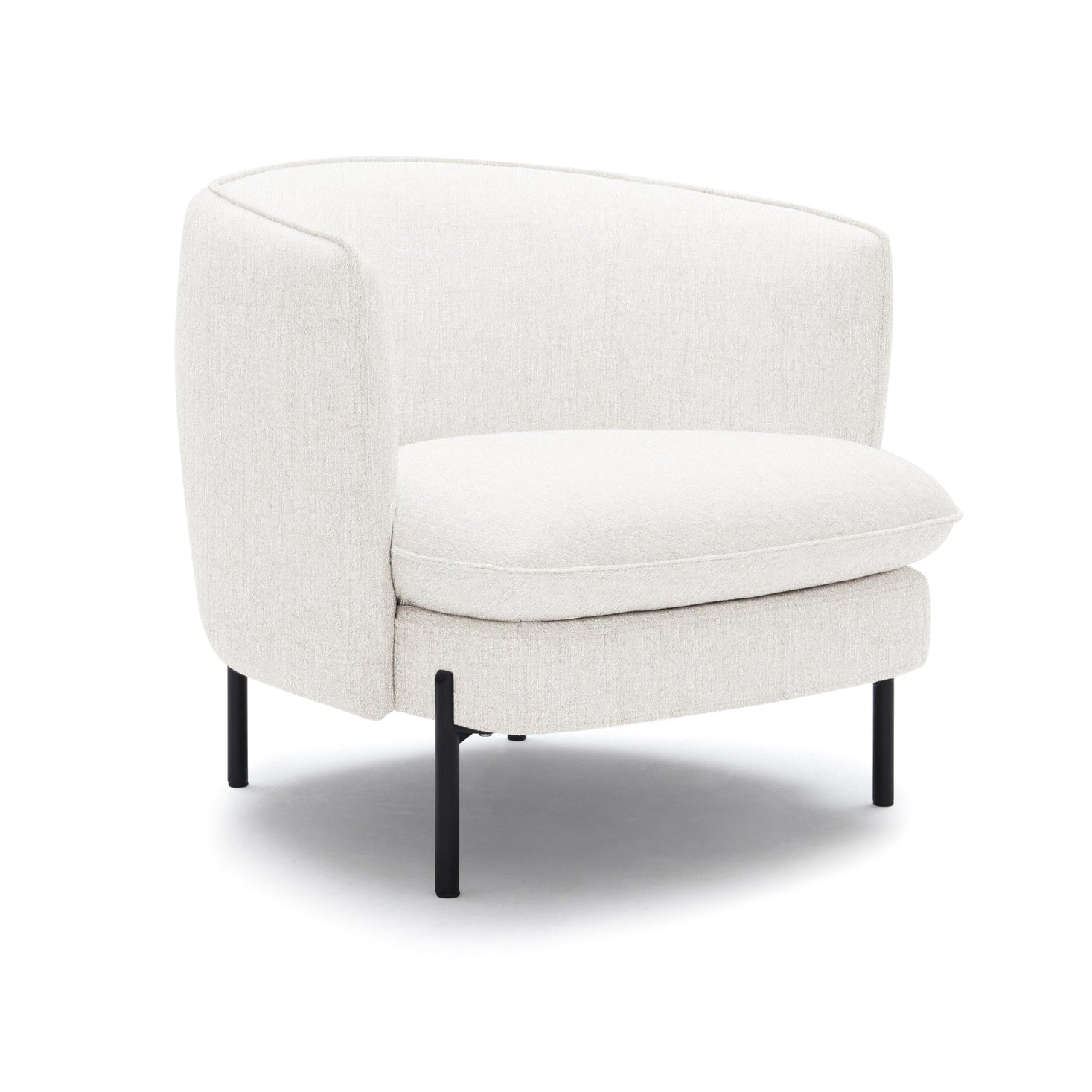 Dorby accent chair with upholstered fabric by Hygge Design House