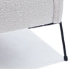 Metal leg detail on Fogia accent chair