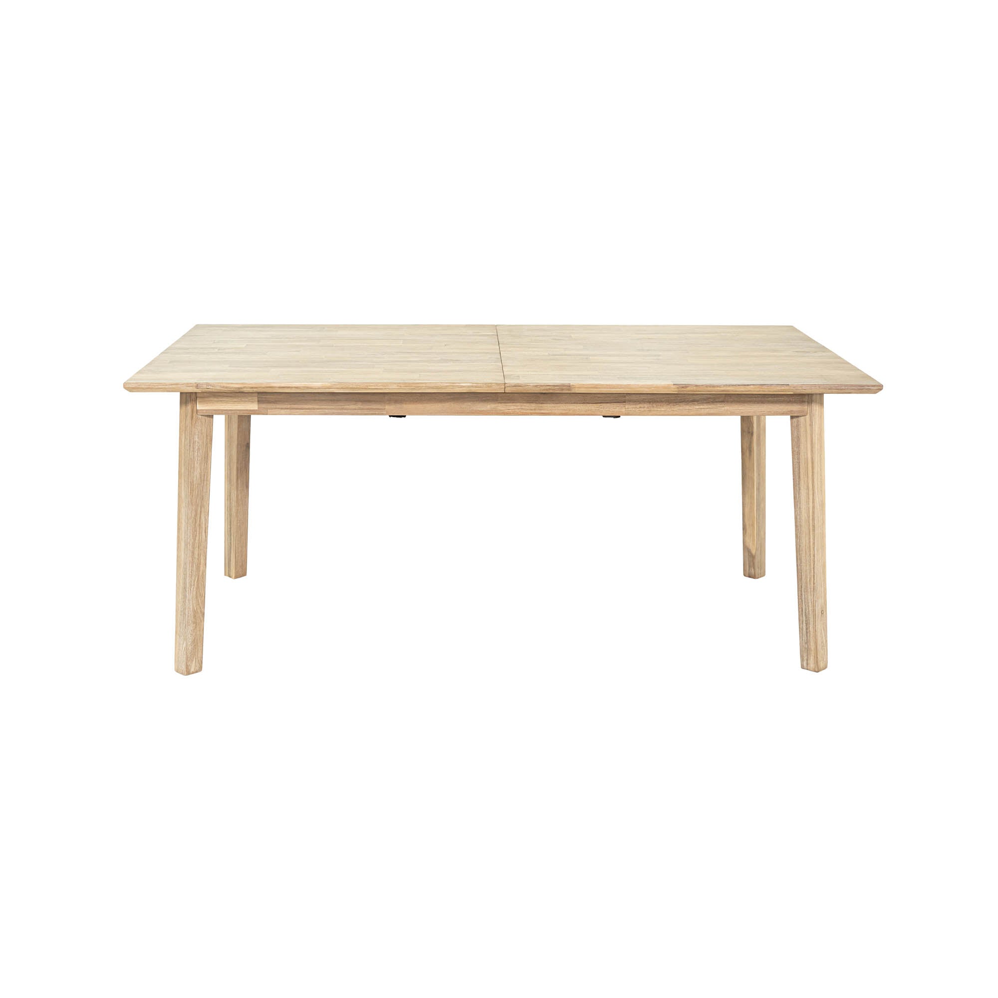 Straight-on front view of the Gia table in its compact form showcasing its balanced proportions