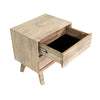 Perspective view with the top drawer pulled out showcasing the felt-lined interior and sturdy construction