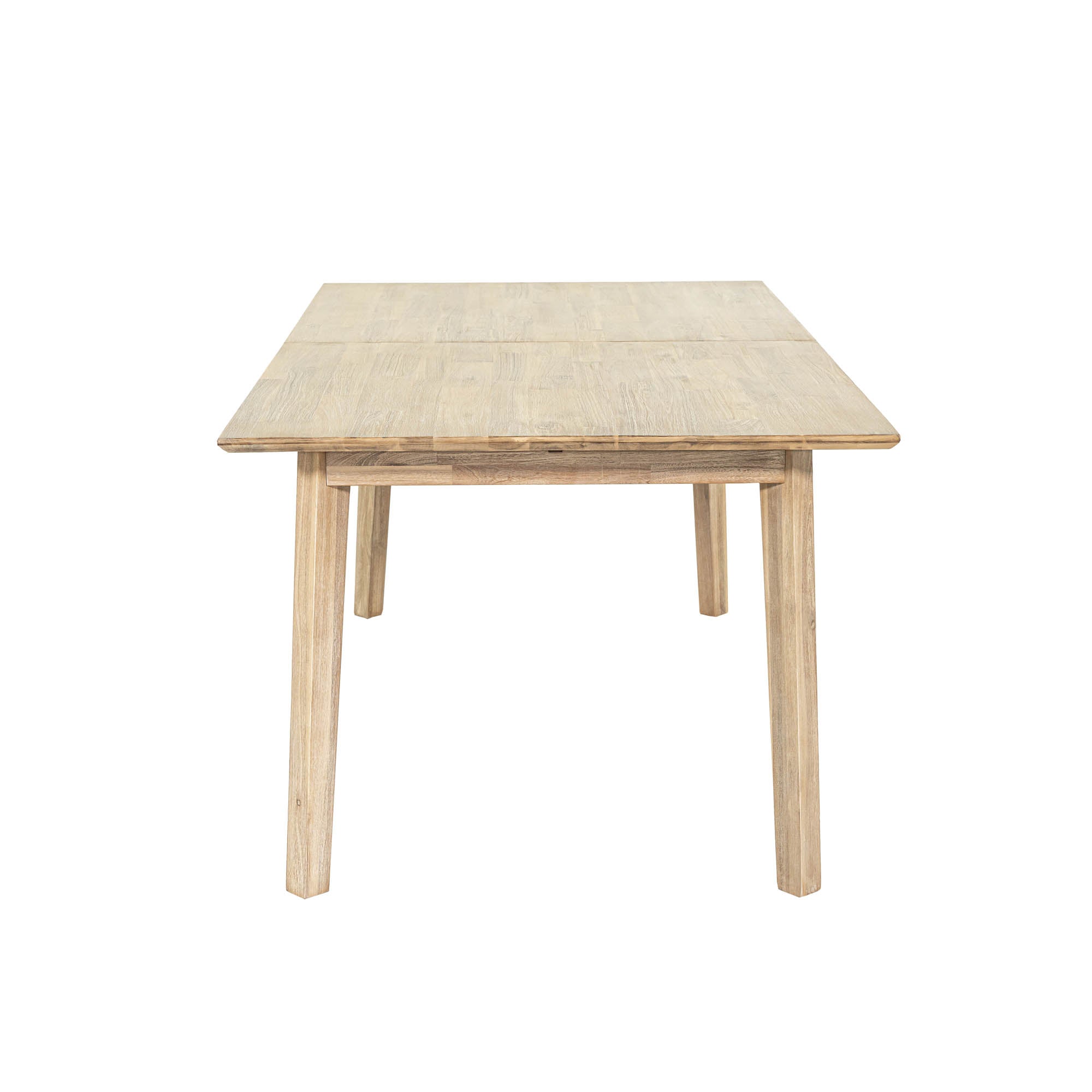 Straight-on front view of the Gia table in its compact form showcasing its balanced proportions