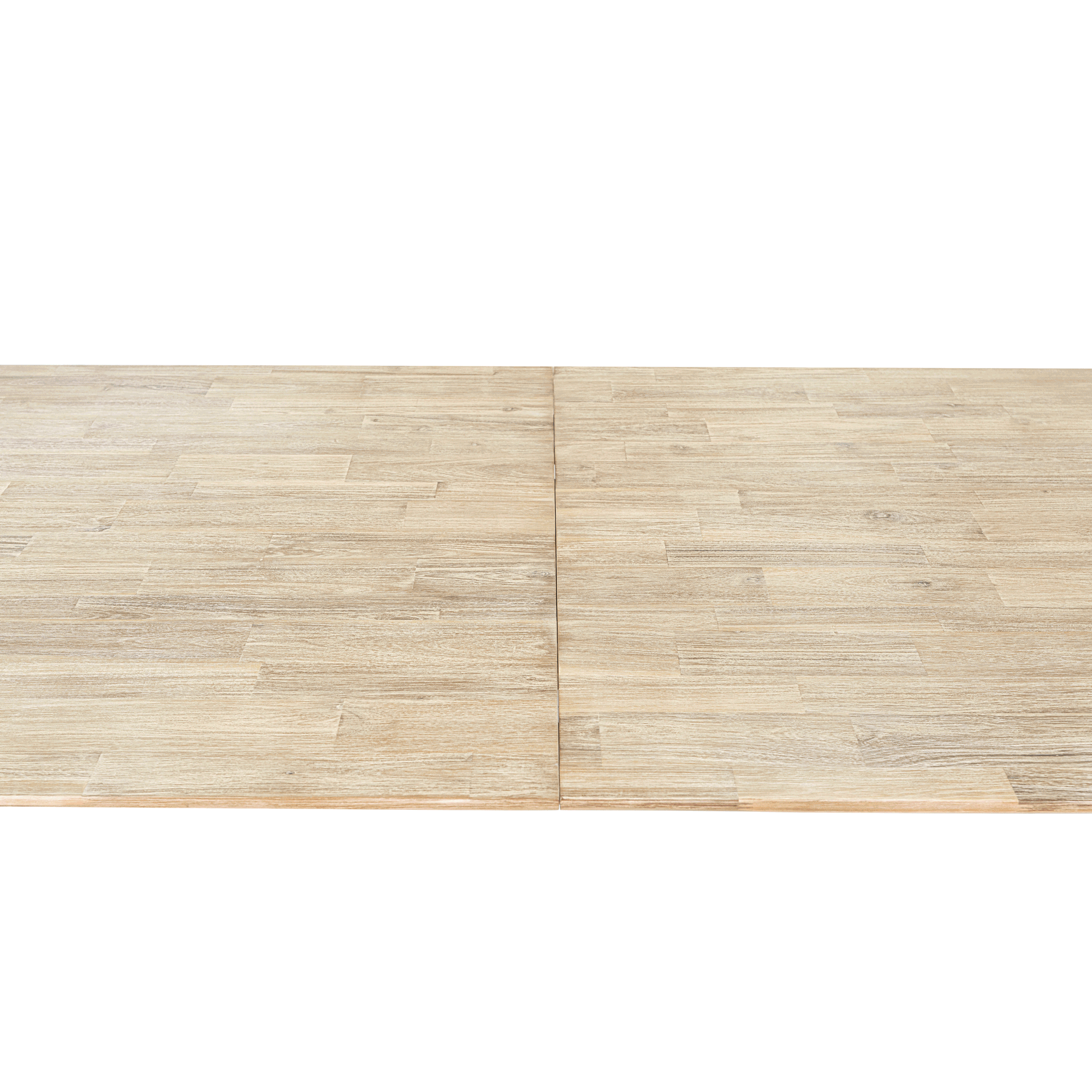 Straight-on front view of the Gia table in its compact form showcasing its balanced proportions