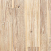 Close-up overhead shot highlighting the authentic natural wood grain patterns and smooth texture of the Gia tabletop