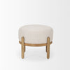 Alternate angled perspective emphasizing the architectural appeal of the rounded wooden cradle base