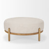 Alternate angled perspective emphasizing the architectural appeal of the rounded wooden cradle base