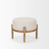 Clean studio profile shot of the Gwynn pouf suitable for minimalist or Scandinavian interior styles
