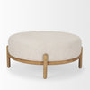 Clean studio profile shot of the Gwynn ottoman suitable for minimalist or Scandinavian interior styles