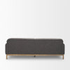 Full rear view of the minimalist Hale charcoal sofa