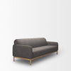 Right-side perspective of Hale charcoal grey sofa
