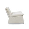 Side view of Holly upholstered accent chair