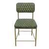 Vega Dining Chair  Genuine Leather Seating - Green