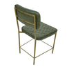 Vega Dining Chair  Genuine Leather Seating - Green