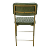 Vega Dining Chair  Genuine Leather Seating - Green