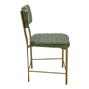 Vega Dining Chair  Genuine Leather Seating - Green