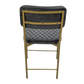 Vega Dining Chair  Genuine Leather Seating - Black