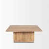 Alternative front view emphasizing the light natural wood tones and sturdy construction