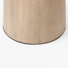 Perspective view displaying the various material combinations available for the Maxwell dining table pedestal base