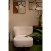 The Mellow chair styled as an accent piece in a minimalist home office or study