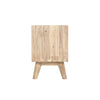 Side profile view highlighting the slim architectural silhouette and stable tapered leg foundation