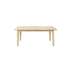 Straight-on front view of the Gia table in its compact form showcasing its balanced proportions