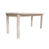 Detailed profile shot emphasizing the thick tabletop edge and the sturdy under-mount support frame