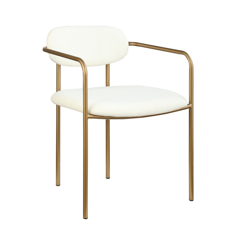 Archer Dining Chair - White/Gold