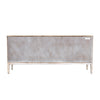 Rear view showing the fully finished wood back panel and high-quality structural assembly