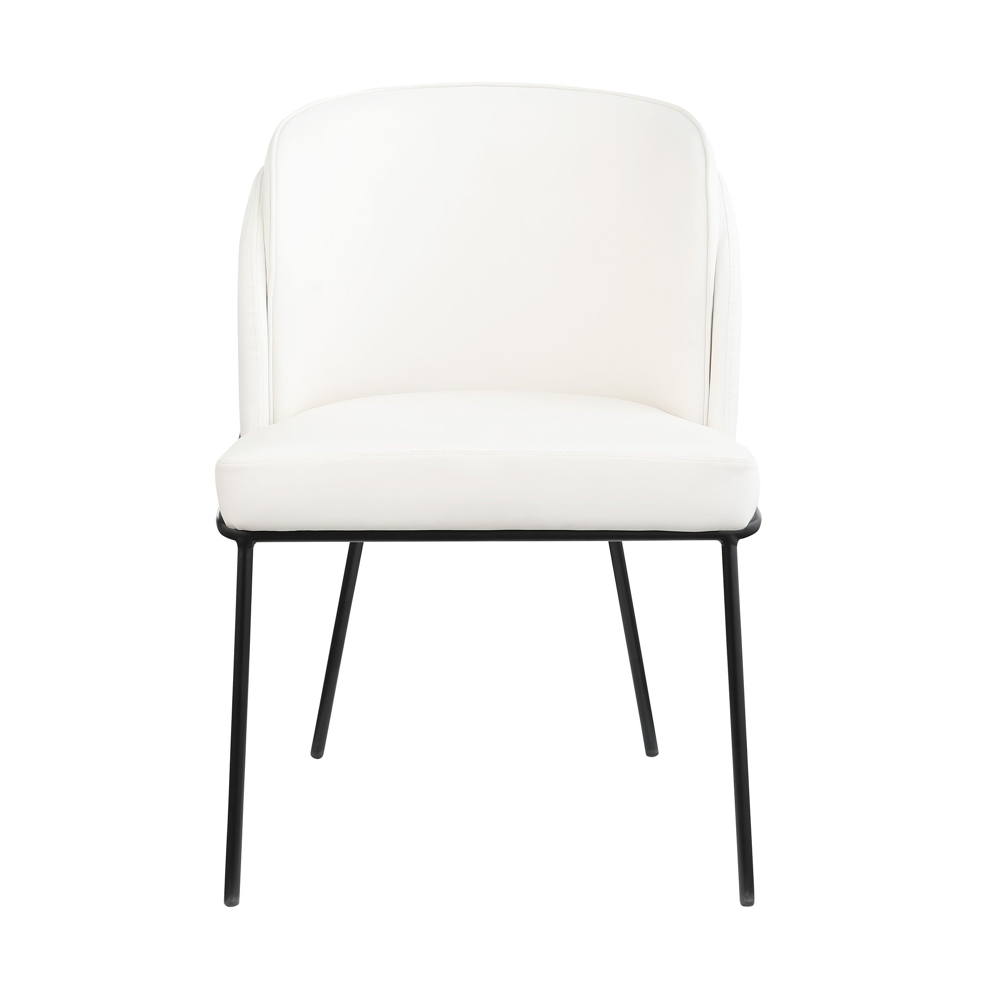 Angelo Faux Leather Dining Chair - White